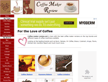 Tablet Screenshot of coffee-maker-review.net